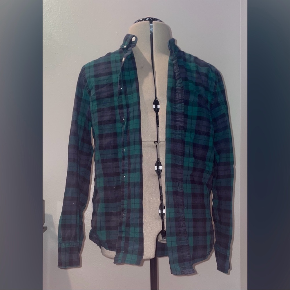 Arizona Jean Co. Navy blue and Forest green flannel - Men’s XL